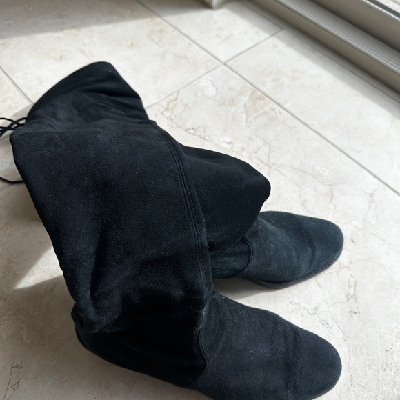 Original Pre-owned STUART WEITZMAN Darla Suede Over-The-Knee Boots Size M 9 Box - Picture 14 of 15